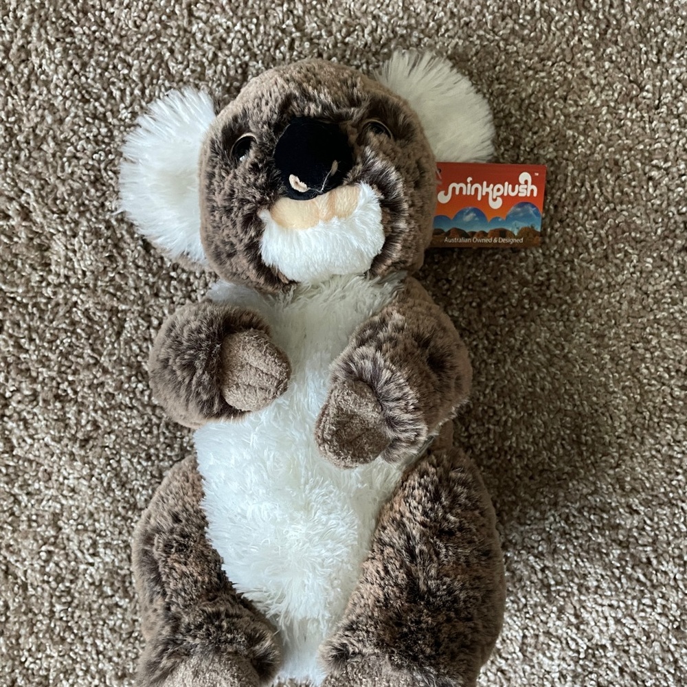 Brown & White Koala Plush Toy - Soft Small Pet Comfort